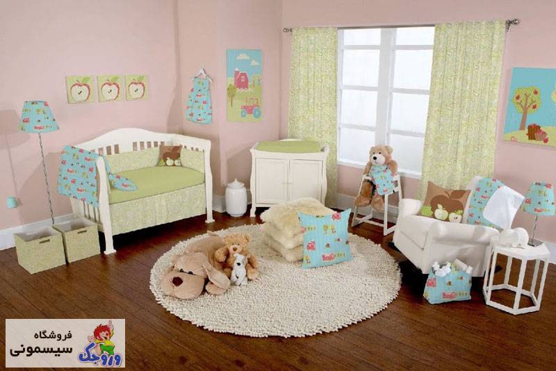 اتاق نوزاد زیبا با سیسمونی 